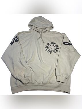 Shawn Mendes Large Wonder Era Hoodie Pullover Beige Black Concert Unisex Tour